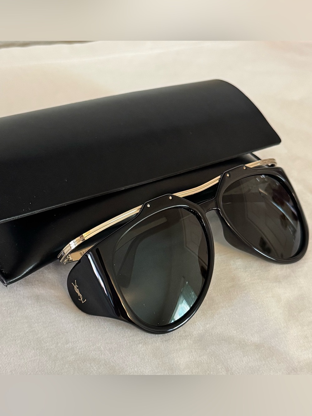 Saint Laurent Black/Gold M137 Amelia Sunglasses